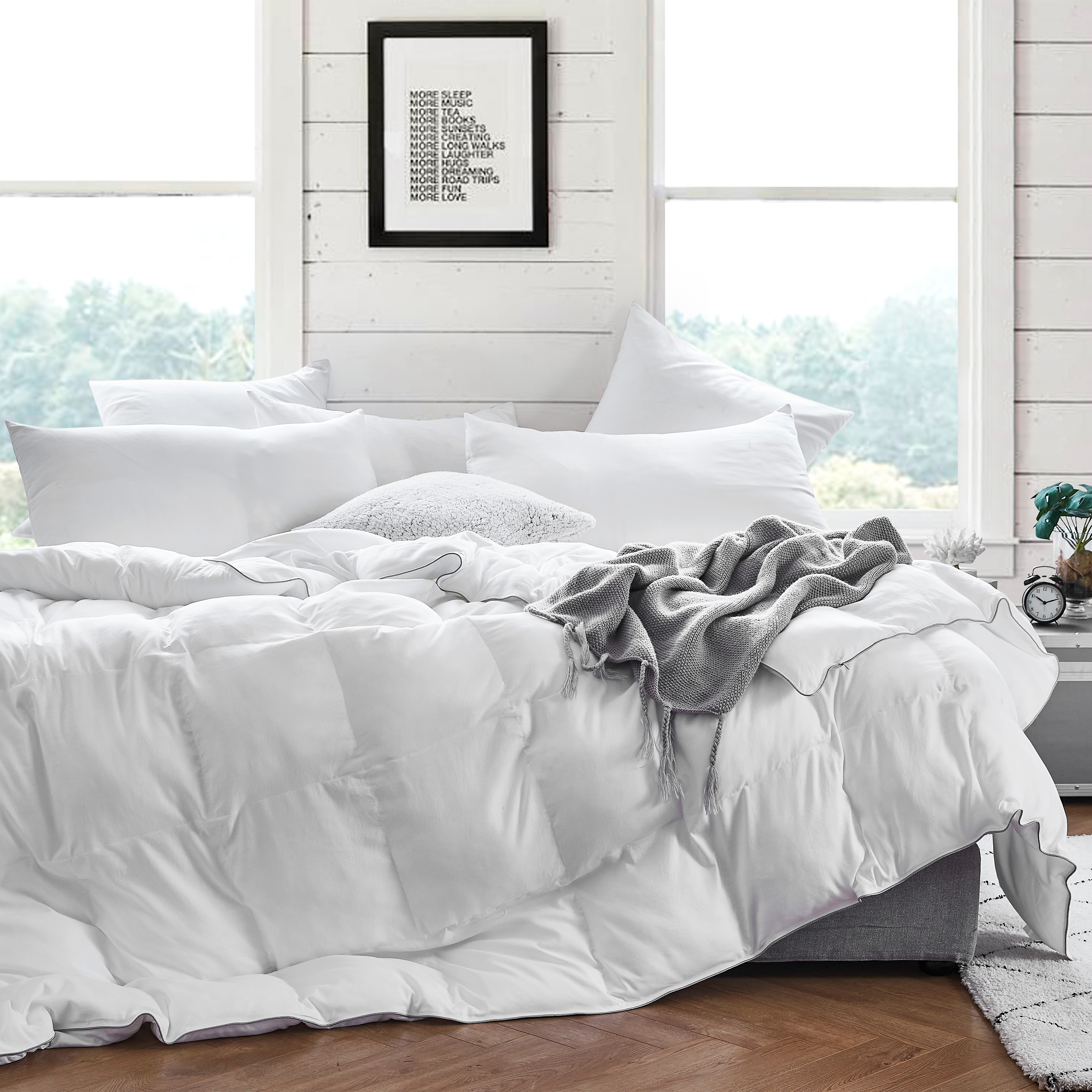 Snorze Cloud Comforter - Coma Inducer - Oversized Comforter in White