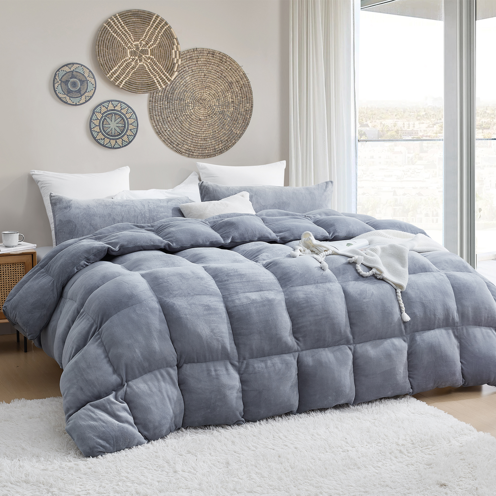 Dam Boi He Thick - Coma Inducer Oversized Comforter - Silver Gray