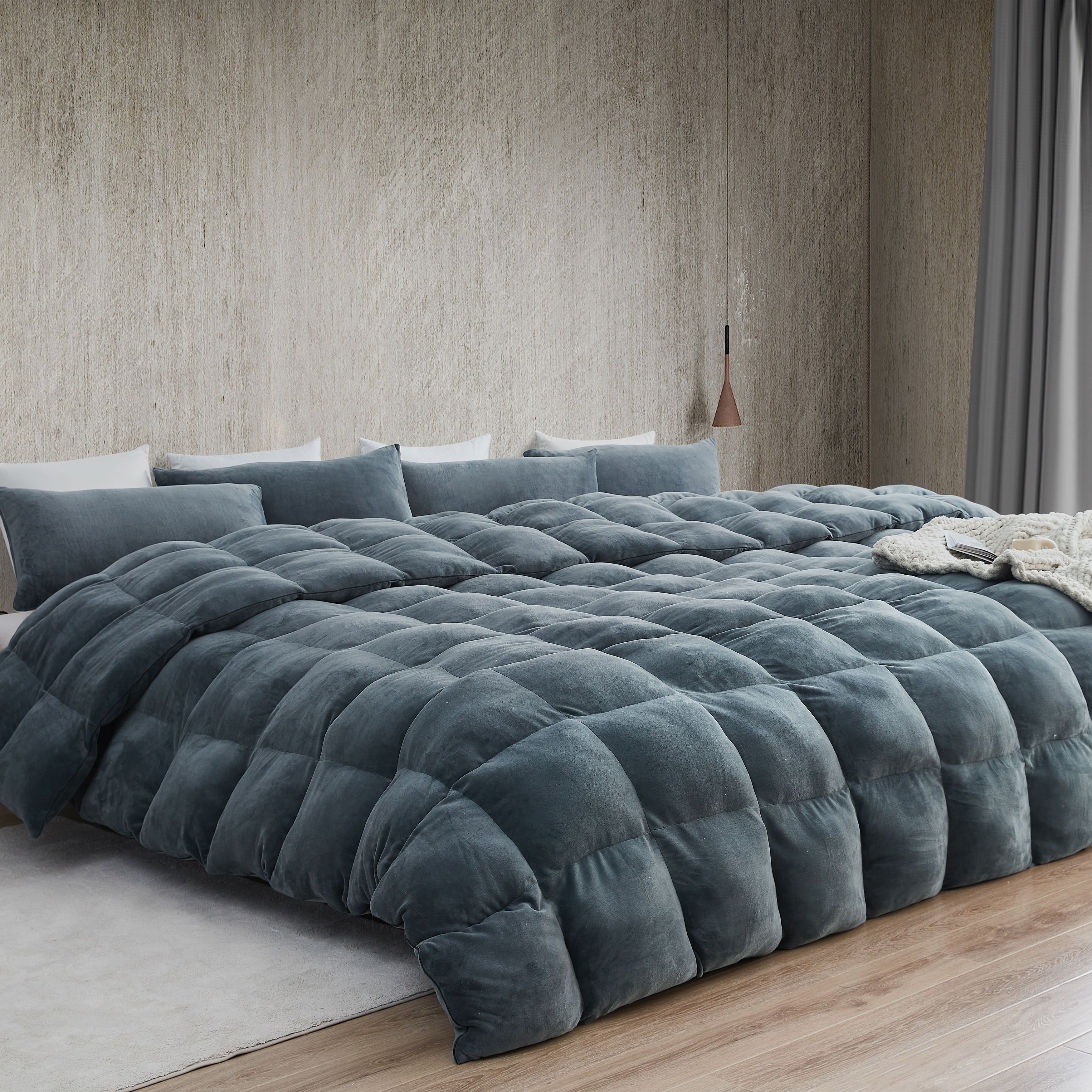 Dam Boi He Thick - Coma Inducer Oversized Comforter - Moss Gray
